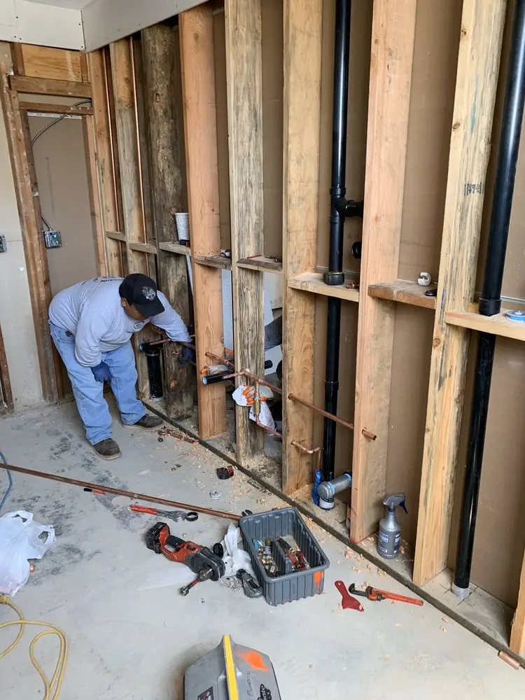 Commercial rough-in plumbing for Water Heater Replacement in Golden Heights